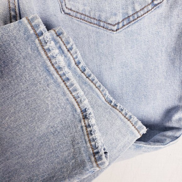 A & F Ultra High Rise Ankle Straight Jean Curve Love Light Wash size 27 XShort - Picture 6 of 11